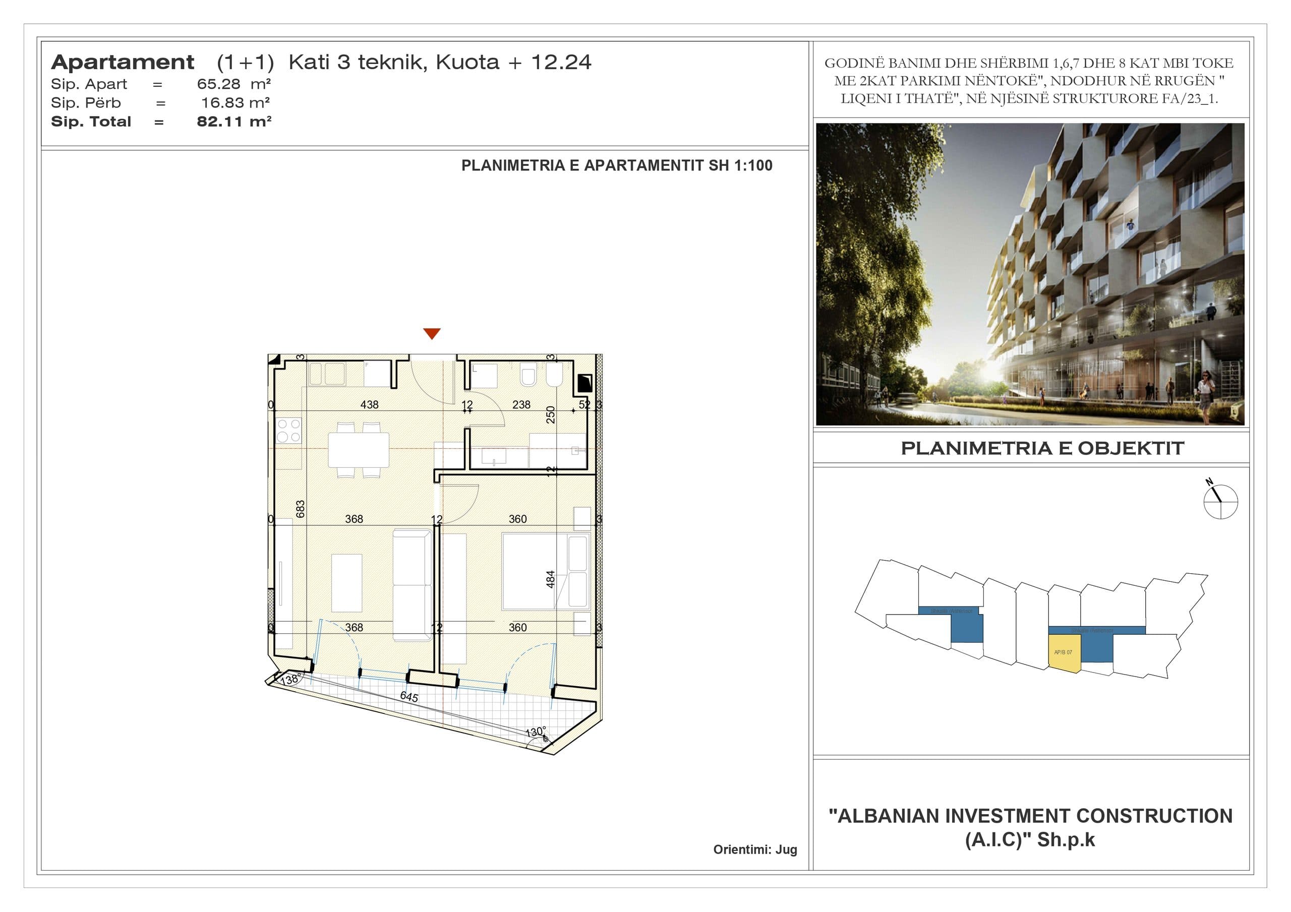 SHITET APARTAMENT 1+1 NË “GRADIENT CENTER RESIDENCE” 2