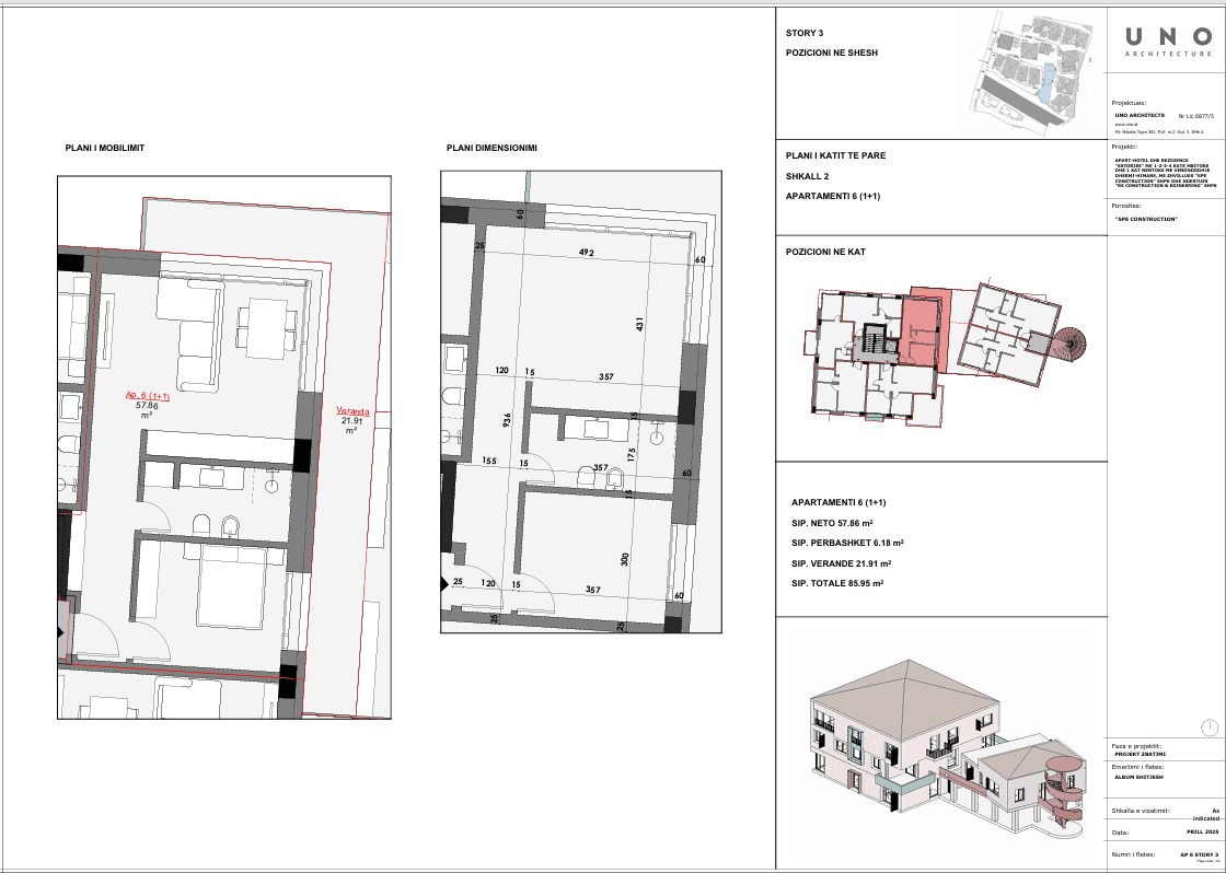 SHITET APARTAMENT 1+1 NË 6STORIES 2
