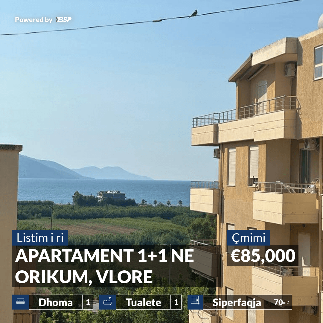 APARTAMENT 1+1 NE ORIKUM, VLORE