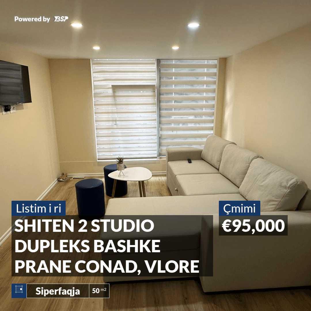 SHITEN 2 STUDIO DUPLEKS BASHKE PRANE CONAD, VLORE