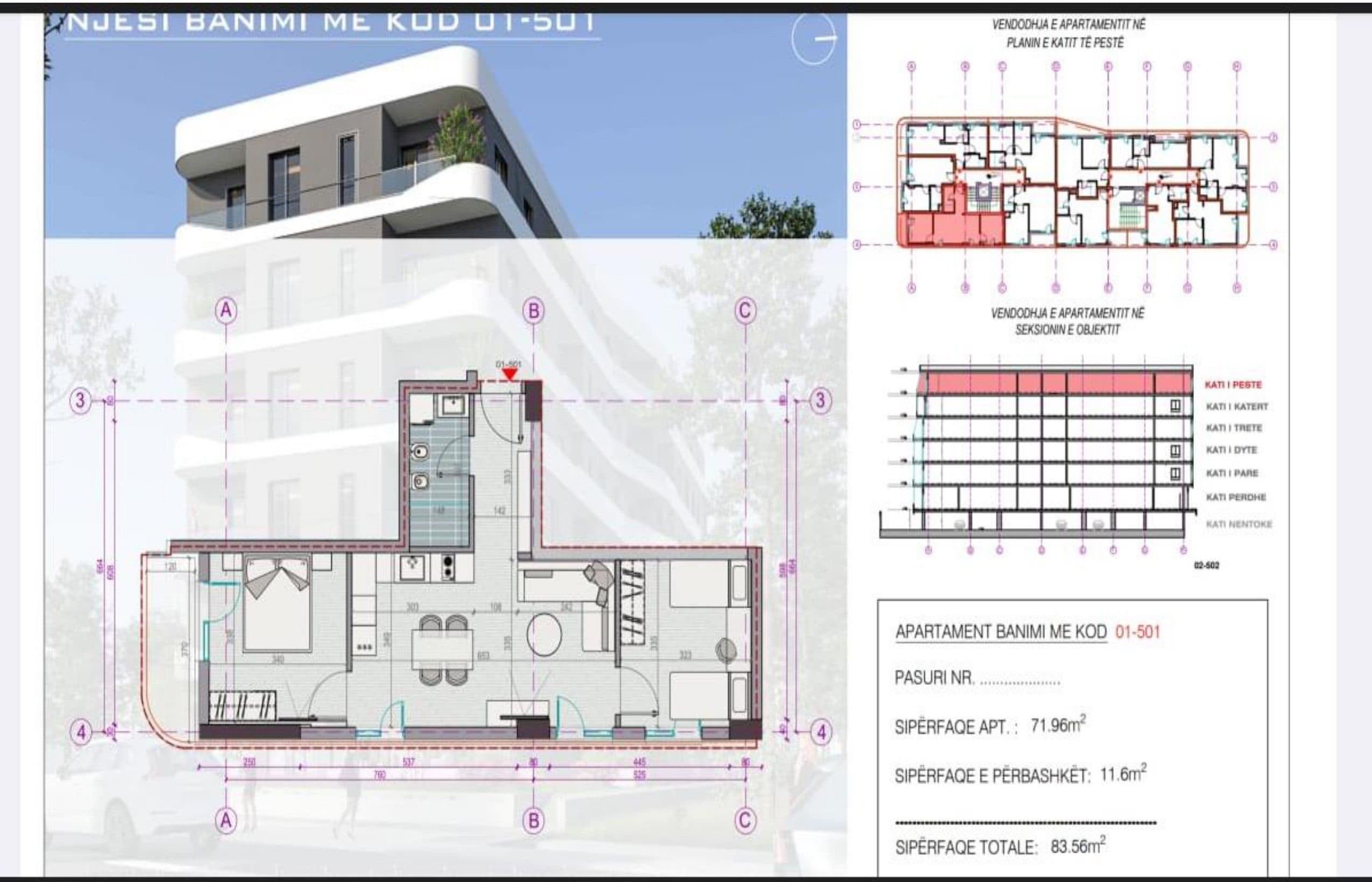APARTAMENT 2+1 NE REZIDENCEN WEST COAST GOLEM, DURRES 2