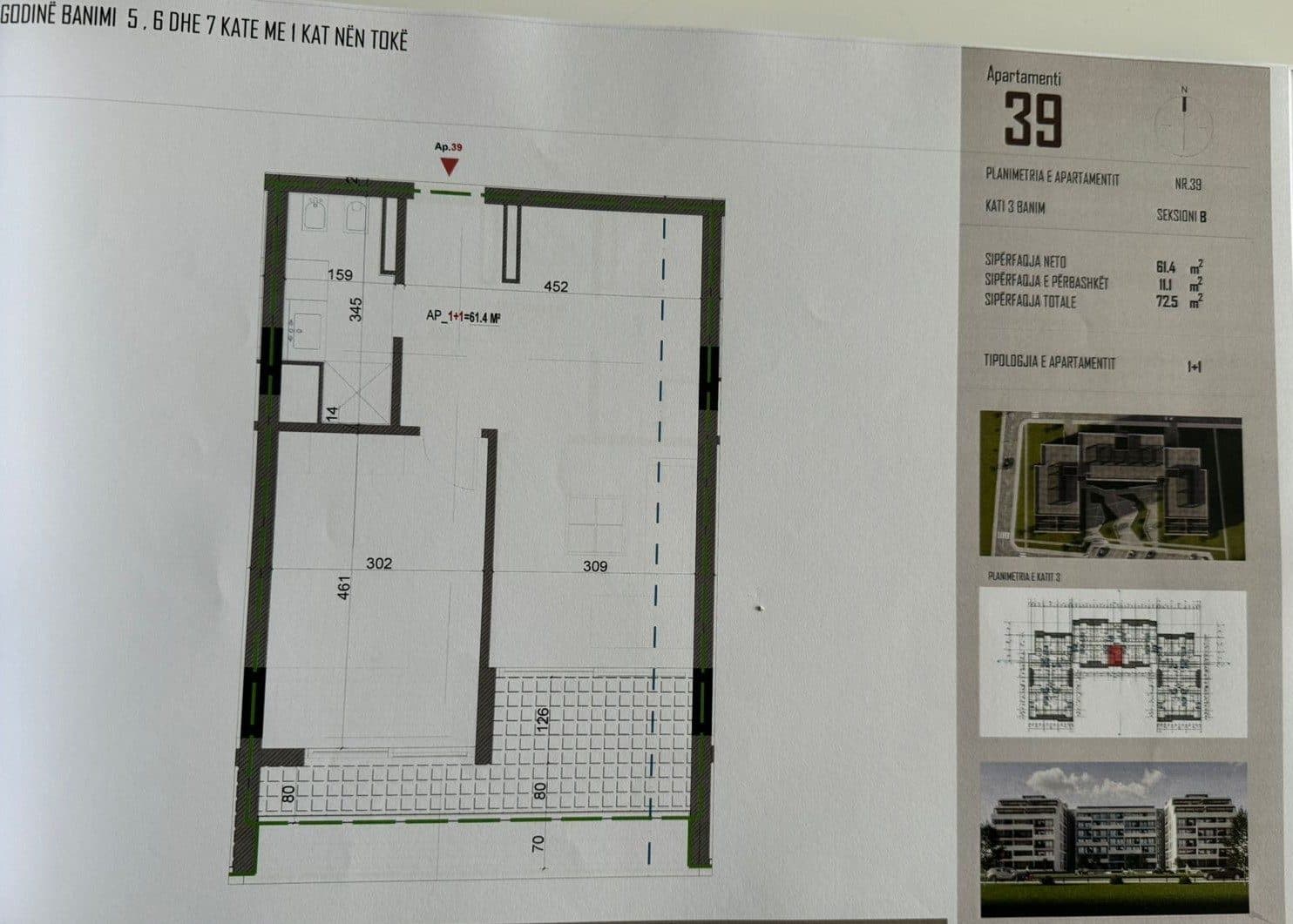 SHITET APARTAMENT 1+1 NE ORIKUM, VLORE 2
