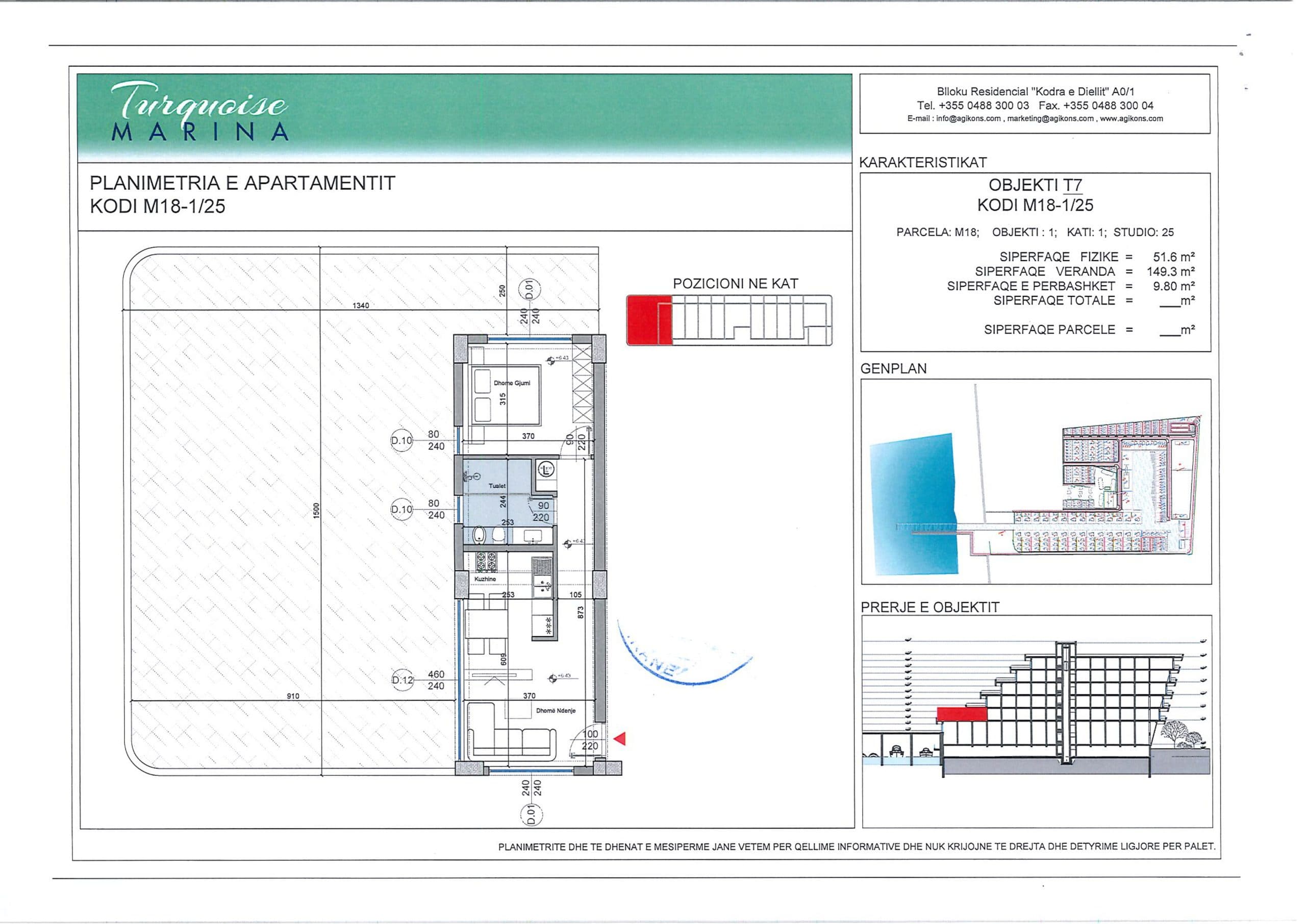 APARTAMENT 1+1 NE TURQUOISE MARINA, DURRES 2