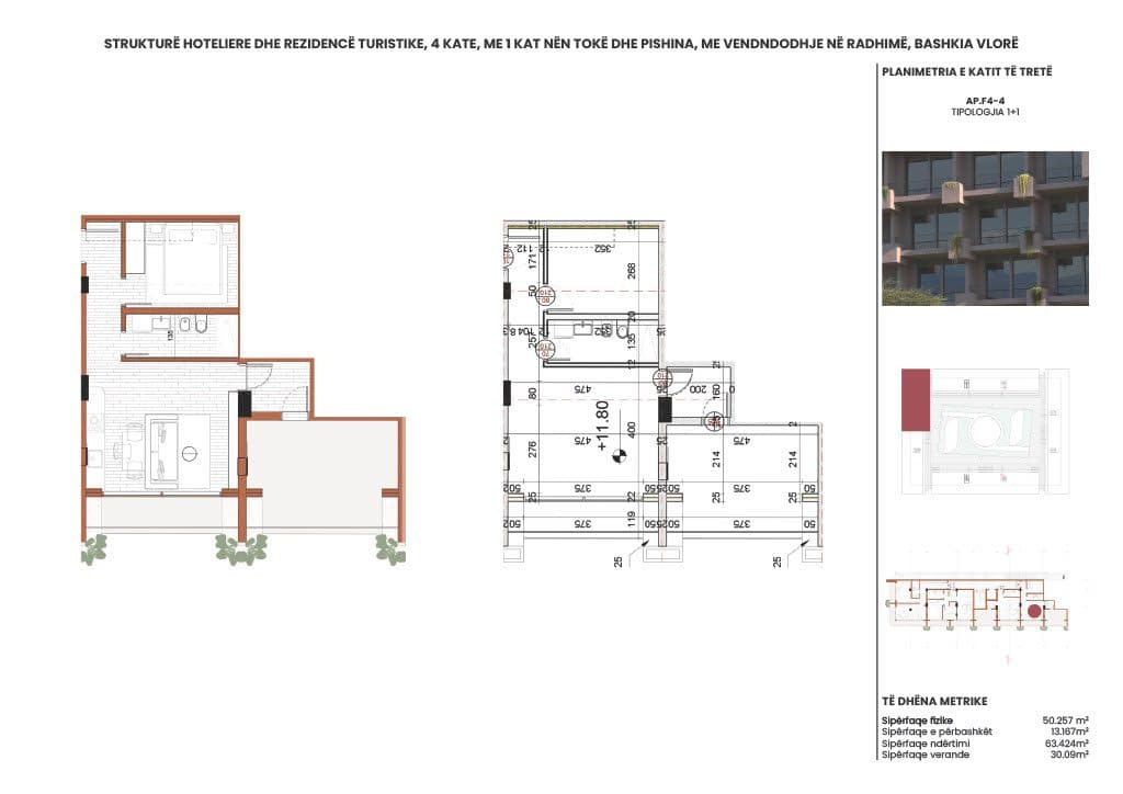 APARTAMENT 1+1 - RADHIMA RING RESIDENCE – KU JETA NGADALËSOHET DHE FILLON QETËSIA 2