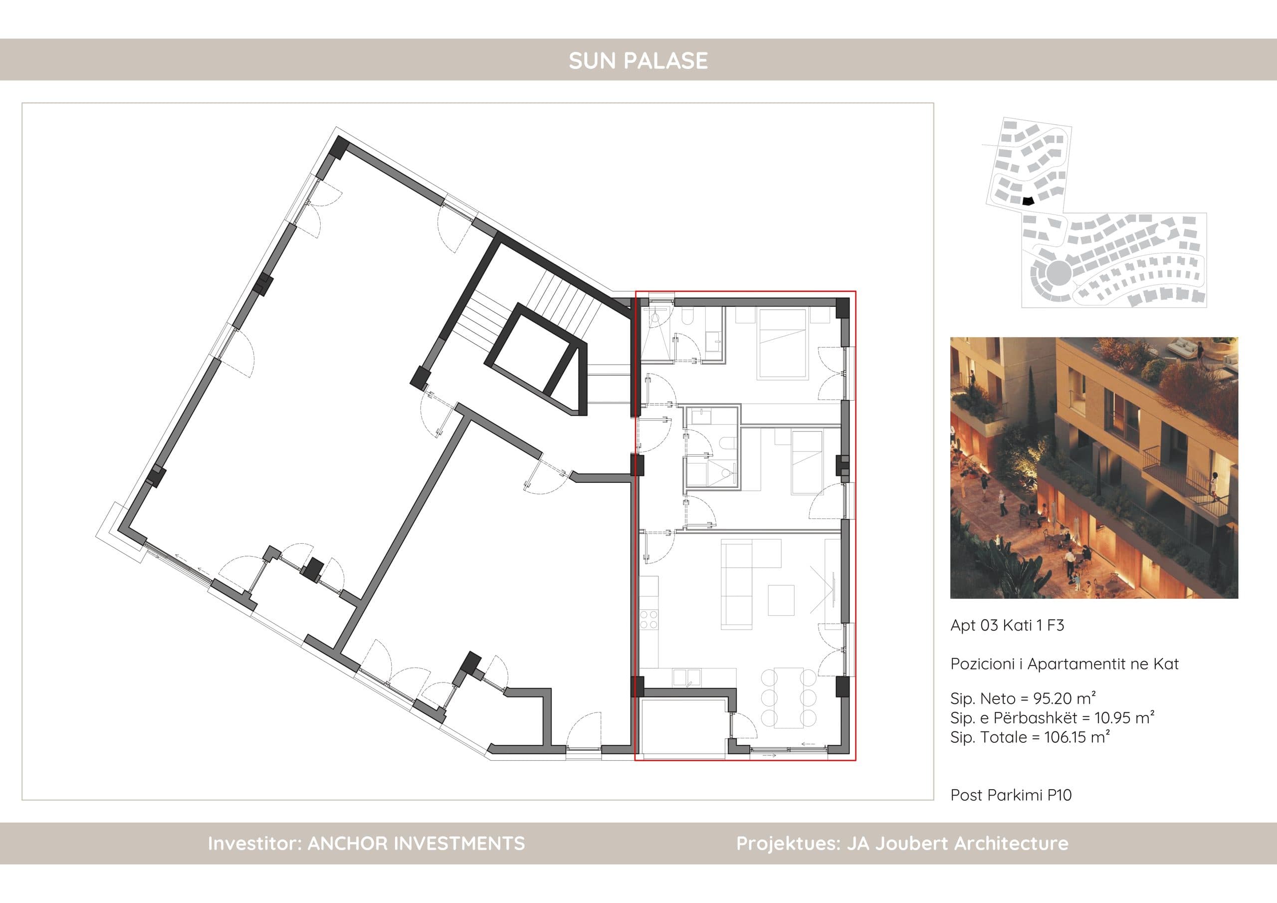 APARTAMENT 2+1+2 | SUN PALASË, KU MESDHEU BËHET SHTËPI 2