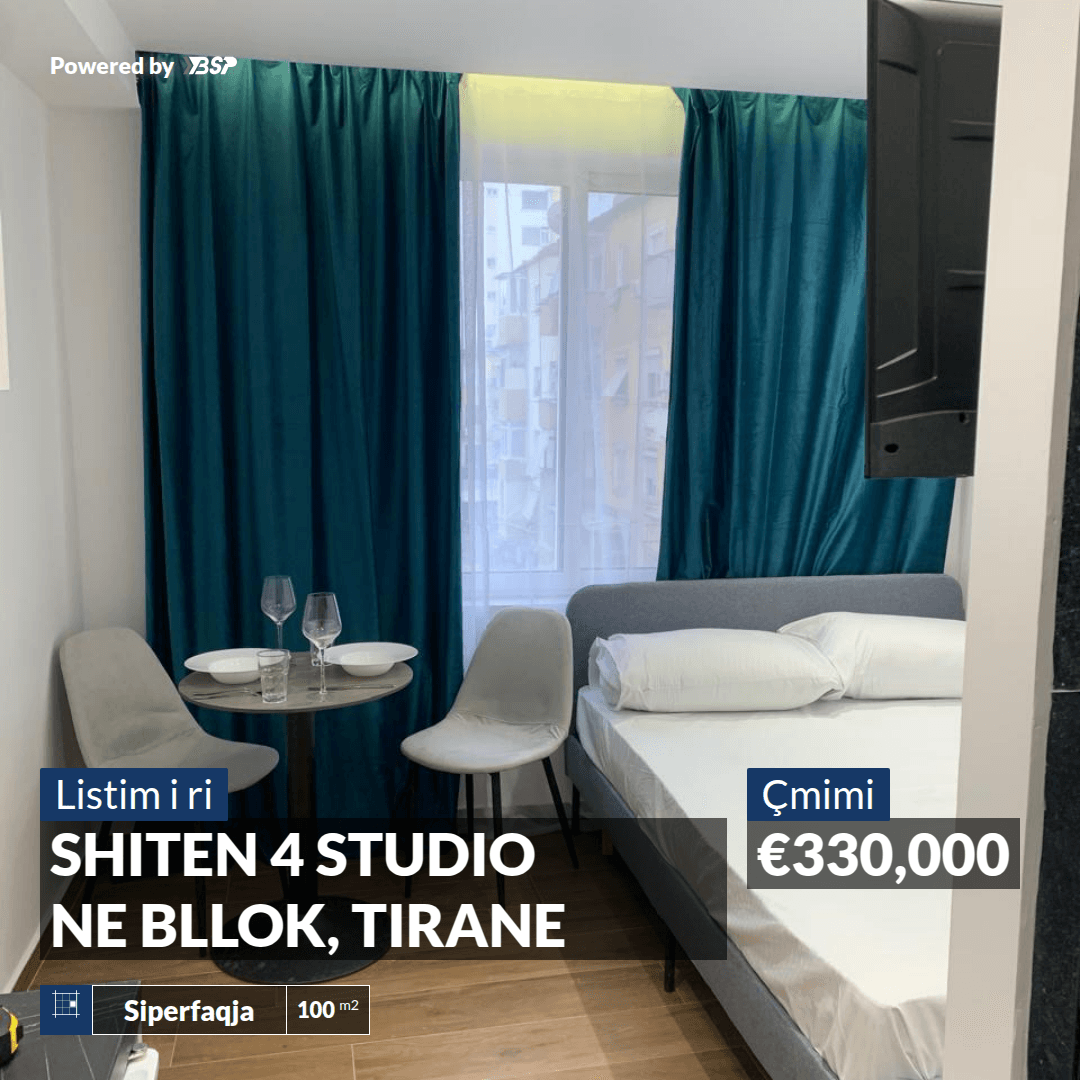 SHITEN 4 STUDIO NE BLLOK, TIRANE
