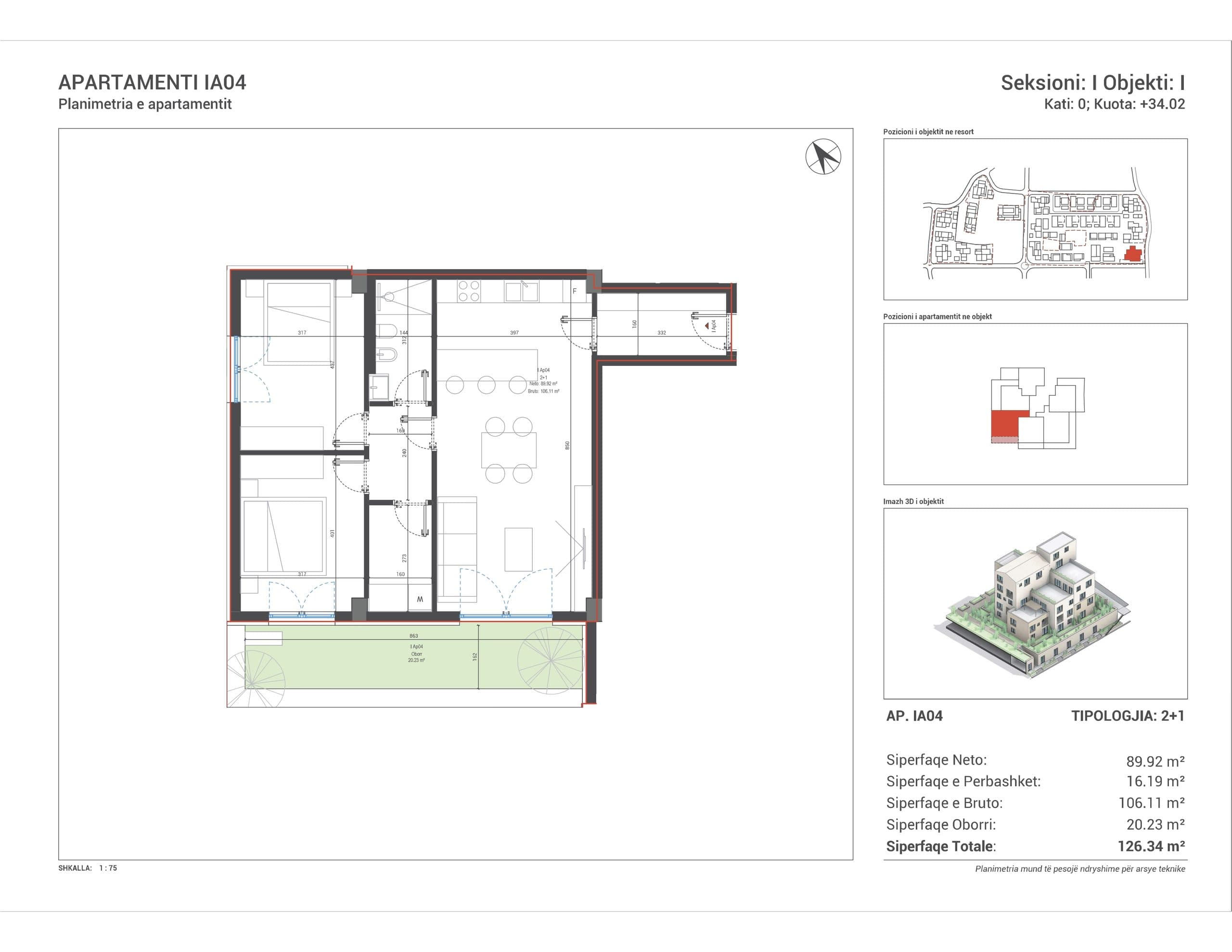 OKAZION! APARTAMENT 2+1 NE REZIDENCEN “SQUARE VILLAGE”, DHERMI 2