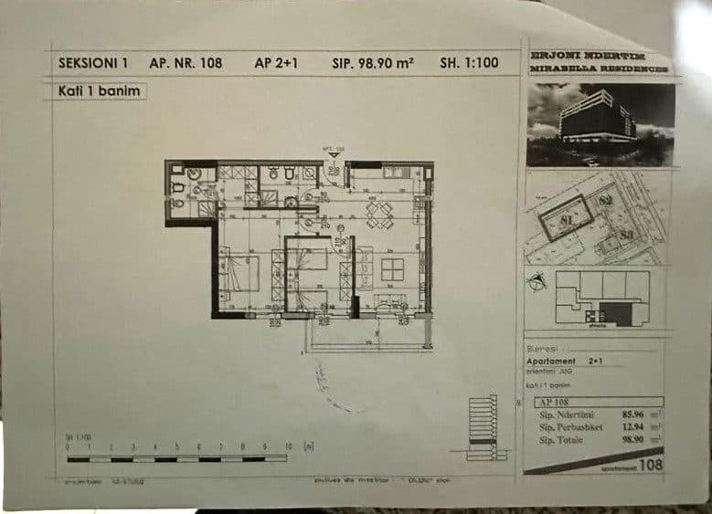 APARTAMENT 2+1+2 NË REZIDENCËN MIRABELLA, TIRANË 2