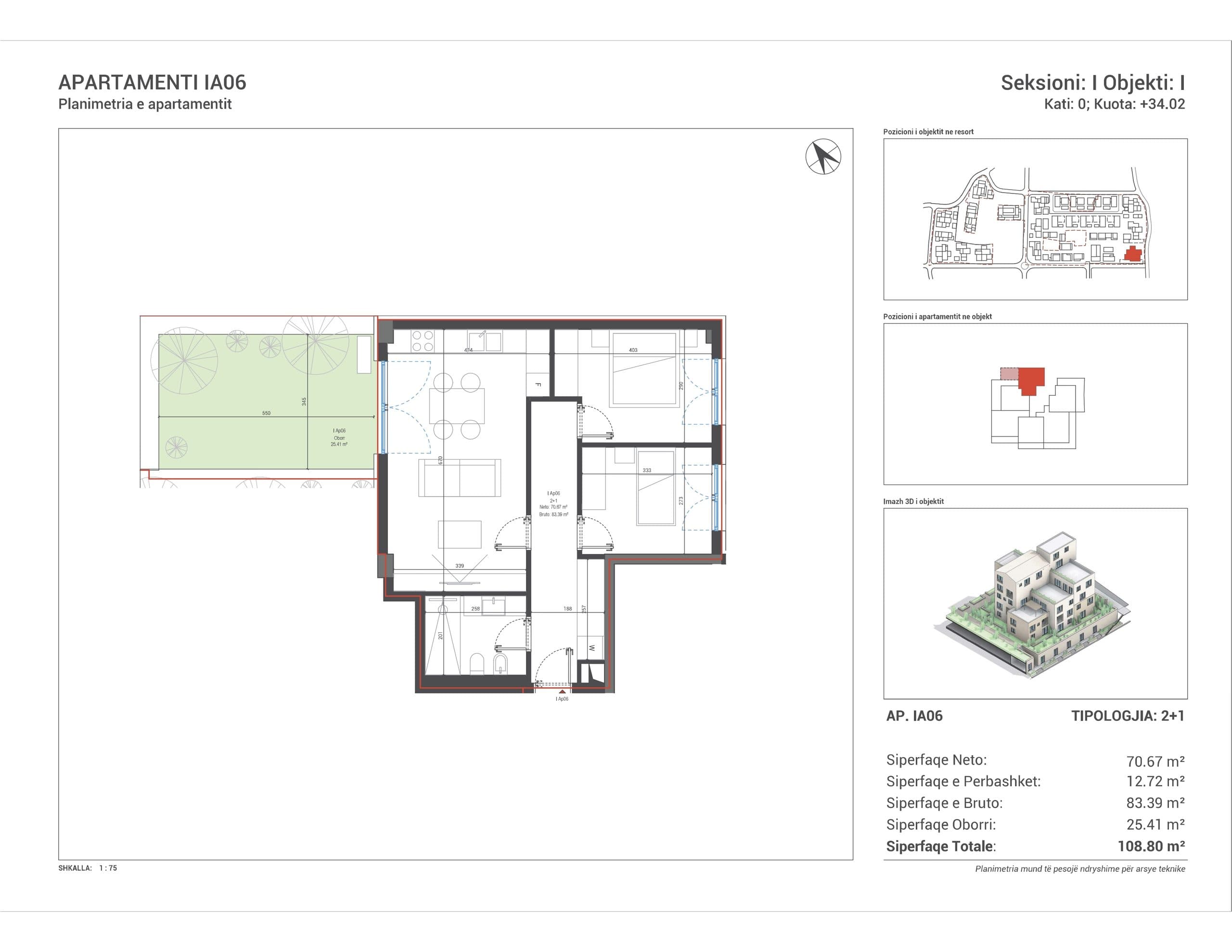 OKAZION! APARTAMENT 2+1 NE REZIDENCEN “SQUARE VILLAGE”, DHERMI 2