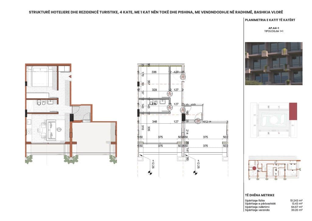 APARTAMENT 1+1 - RADHIMA RING RESIDENCE – KU JETA NGADALËSOHET DHE FILLON QETËSIA 2