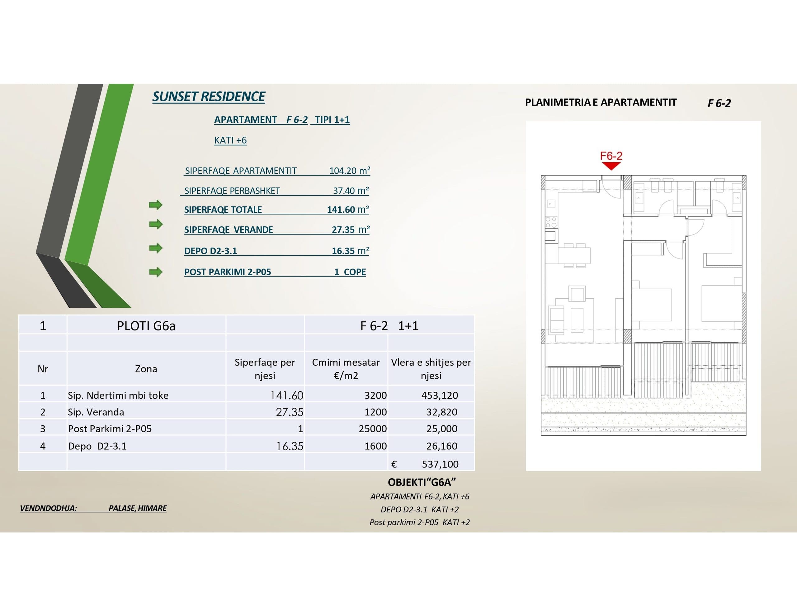 APARTAMENT 2+1 NE GREEN COAST VILLAGE 2