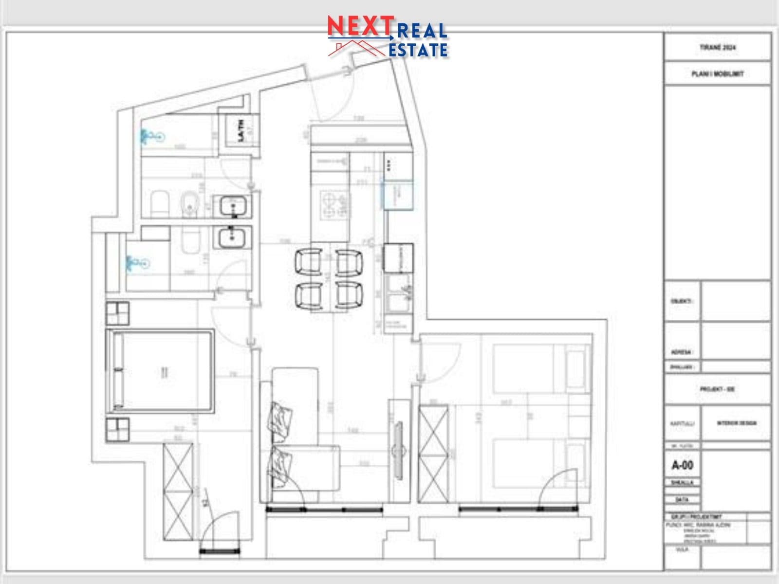SHITET APARTAMENT 2+1 & GARAZHD PRANE SHKOLLES SE KUQE, TIRANE 2