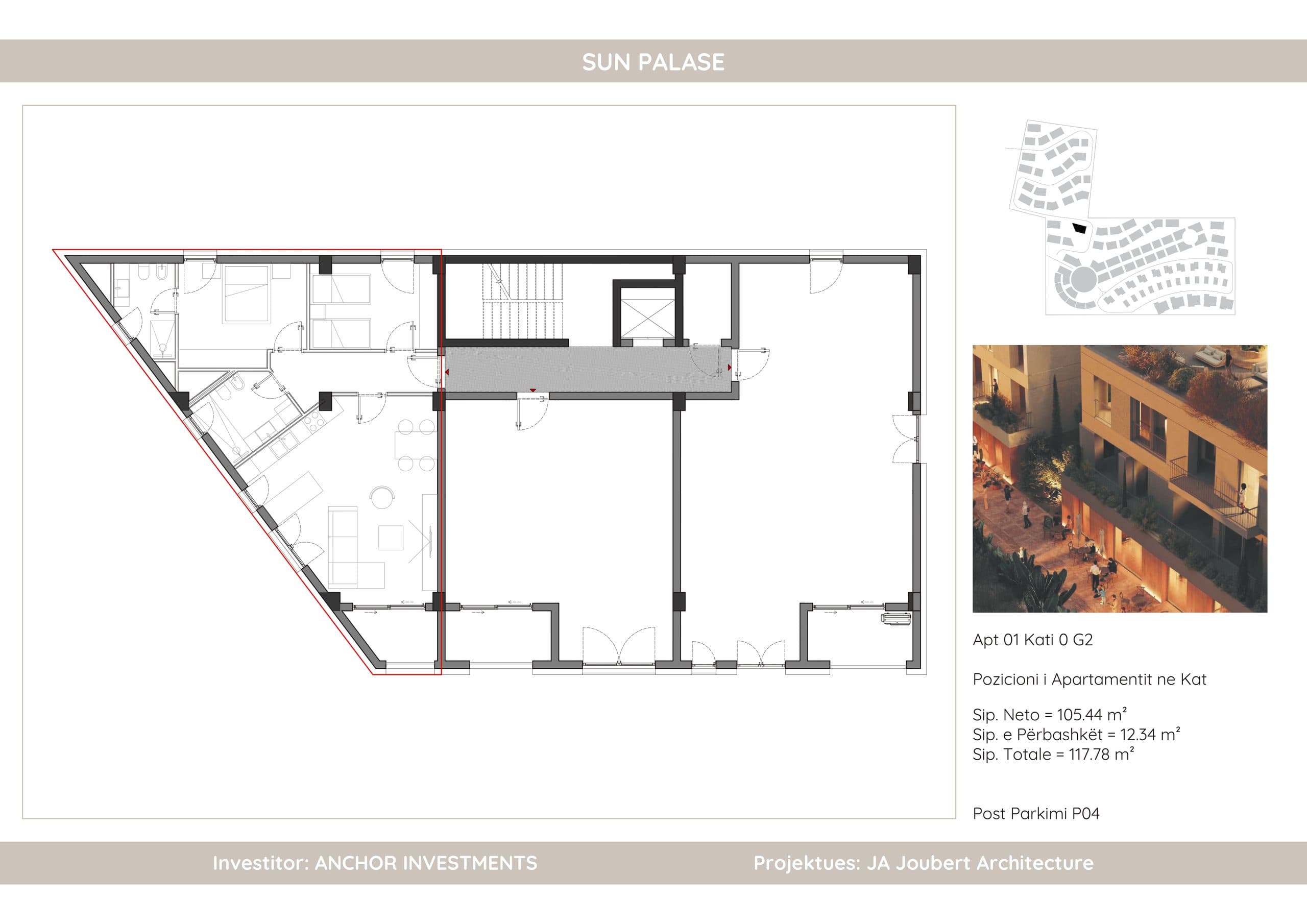 APARTAMENT 2+1+2 | SUN PALASË, KU MESDHEU BËHET SHTËPI 2
