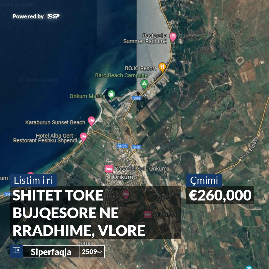 SHITET TOKE BUJQESORE NE RRADHIME, VLORE 1