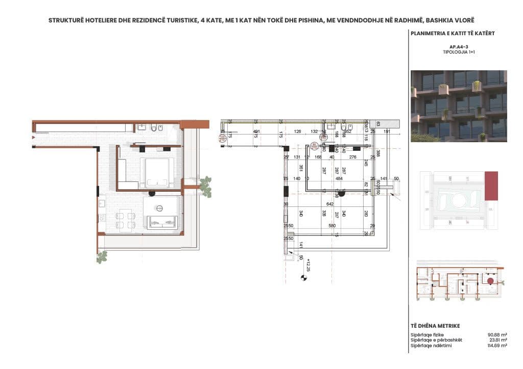 APARTAMENT 1+1 - RADHIMA RING RESIDENCE – KU JETA NGADALËSOHET DHE FILLON QETËSIA 2