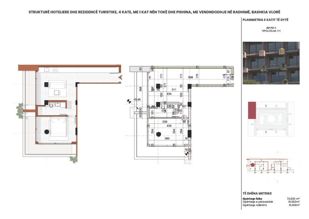 APARTAMENT 1+1 - RADHIMA RING RESIDENCE – KU JETA NGADALËSOHET DHE FILLON QETËSIA 2