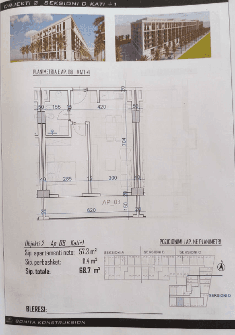 APARTAMENT 1+1 NE KOMPLEKSIN “VIENA”, GOLEM 2