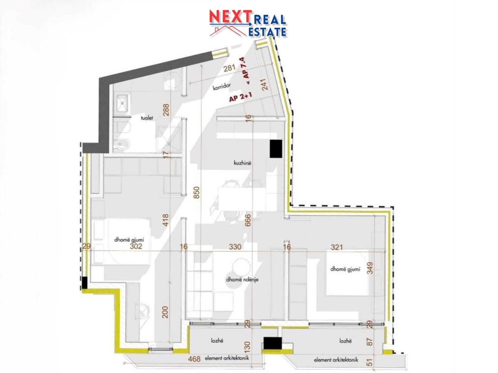 SHITET APARTAMENT 2+1 & GARAZHD PRANE SHKOLLES SE KUQE, TIRANE 3