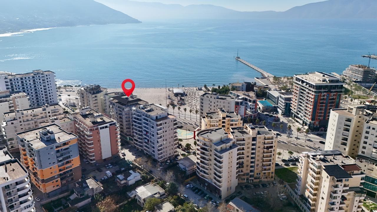 APARTAMENT 2+1 ME PAMJE BALLORE DETI NE LUNGOMARE, VLORE