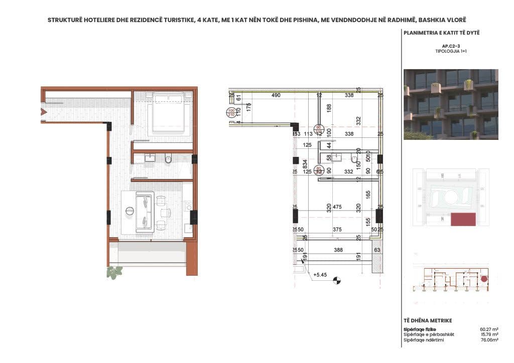 APARTAMENT 1+1 - RADHIMA RING RESIDENCE – KU JETA NGADALËSOHET DHE FILLON QETËSIA 2