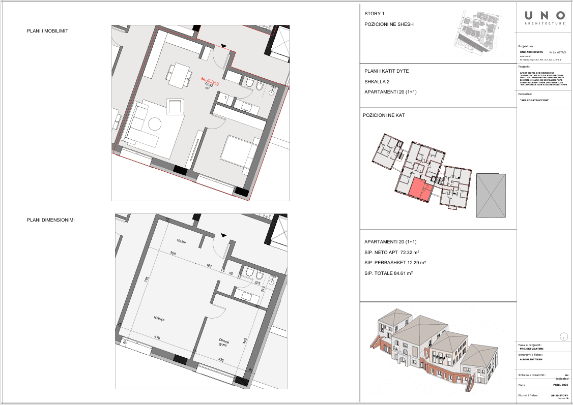 SHITET APARTAMENT 1+1 ME PAMJE DETI NË 6STORIES 2