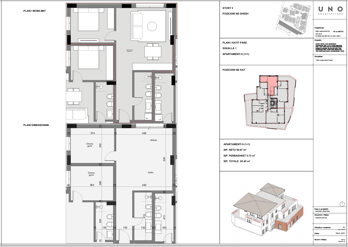 SHITET APARTAMENT 1+1 NË 6STORIES 2