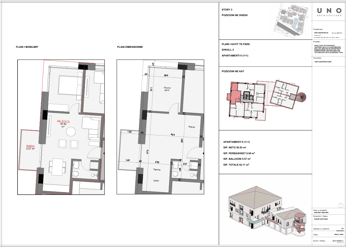 SHITET APARTAMENT 1+1 NË 6STORIES 2