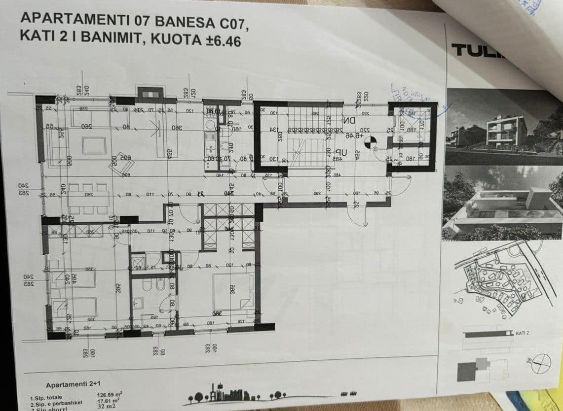 APARTAMENT 2+1+2 – TULIPAN RESIDENCE, BATHORE, TIRANE 2