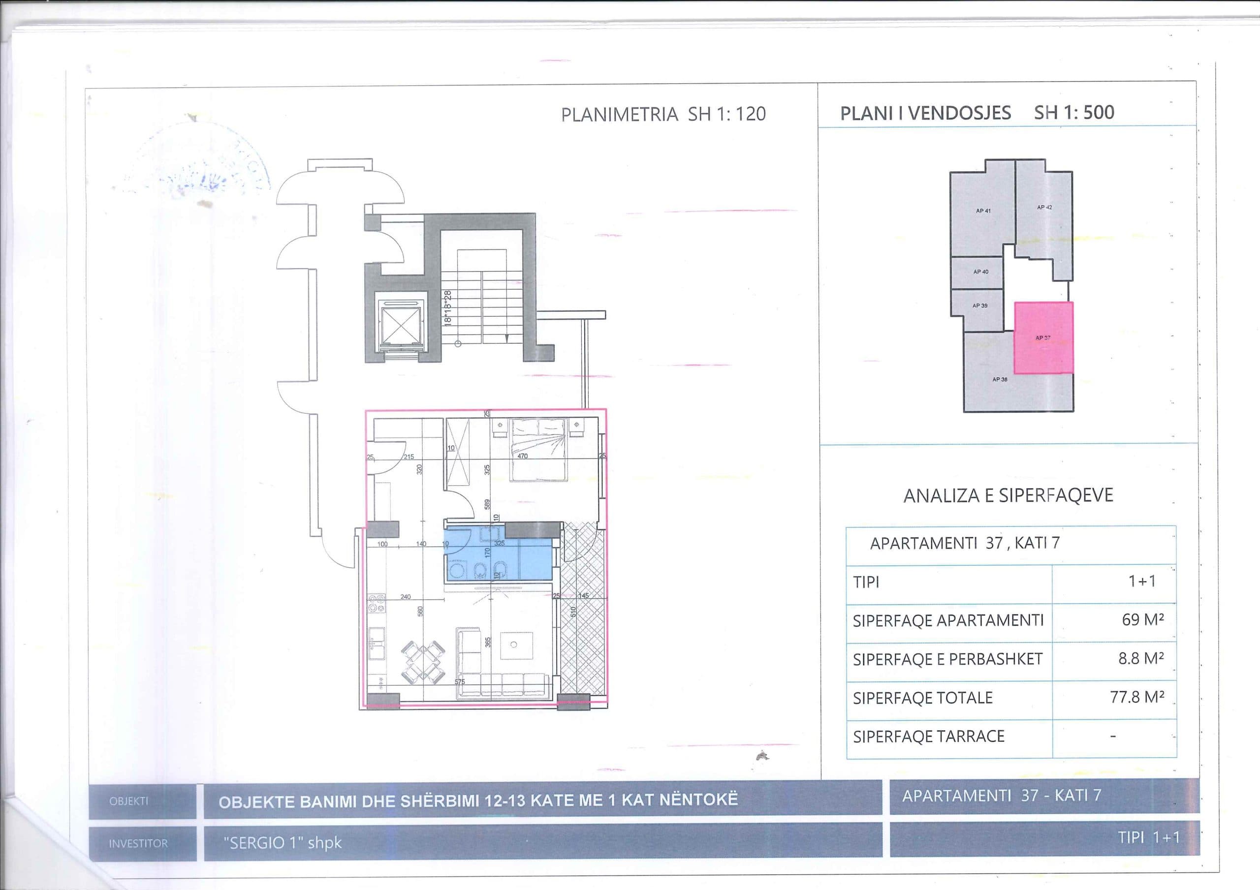 SHITET APARTAMENT 1+1 NE LUNGOMARE, VLORE 2