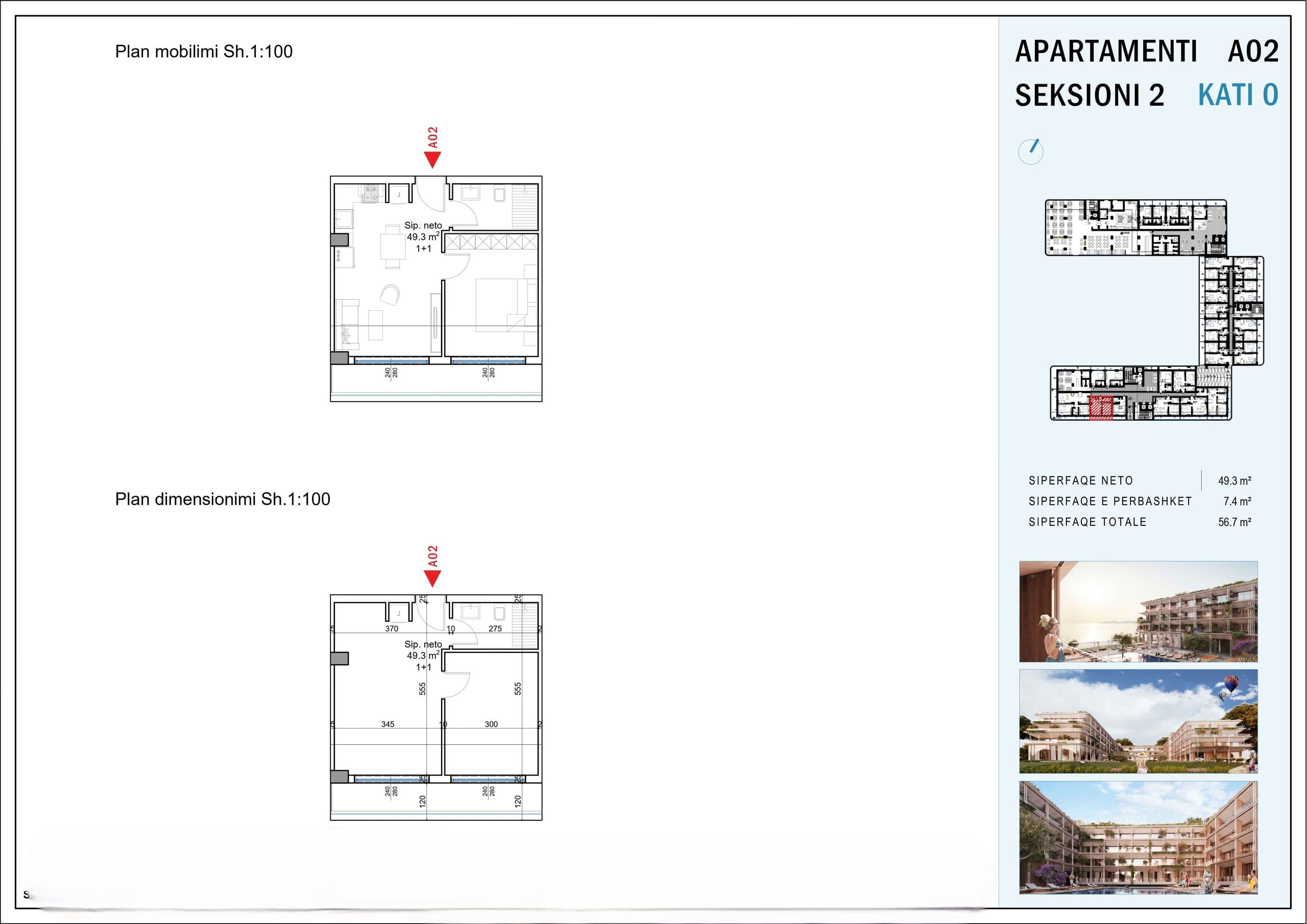 VLORA BAY - DETI NE BALLKONIN TEND
APARTAMENT 1+1 NË SHITJE – RADHIMA 2