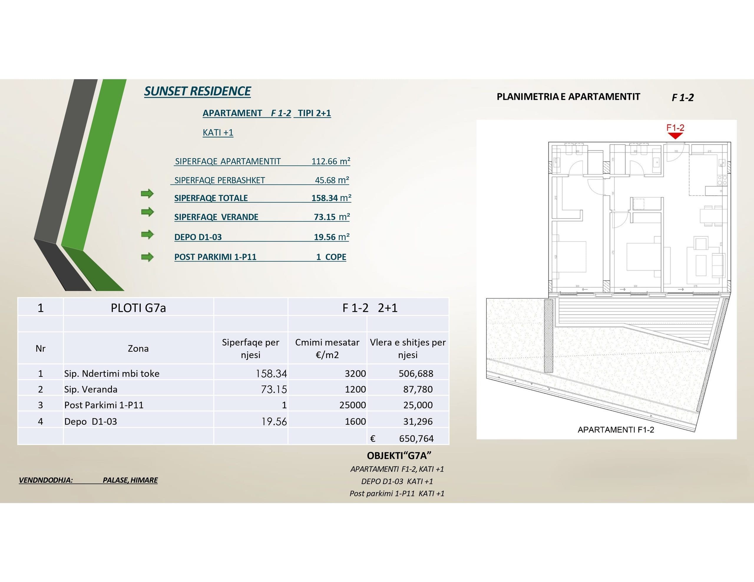 APARTAMENT 2+1 NE GREEN COAST VILLAGE 2