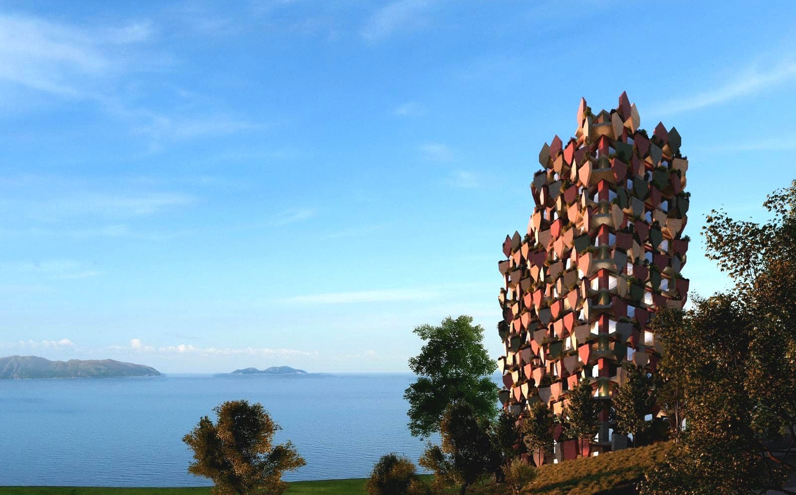 APARTAMENT 1+1 - PAMJE ANESORE DETI NE REZIDENCEN “THE LEAVES”, VLORE
