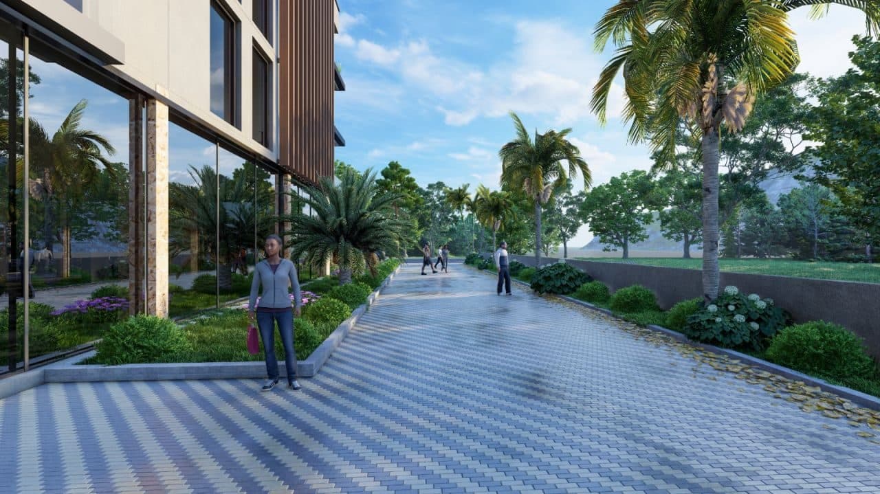 APARTAMENT 2+1+2 ME PAMJE ANËSORE DETI NË “TWIN RESORT”, RADHIMË 4
