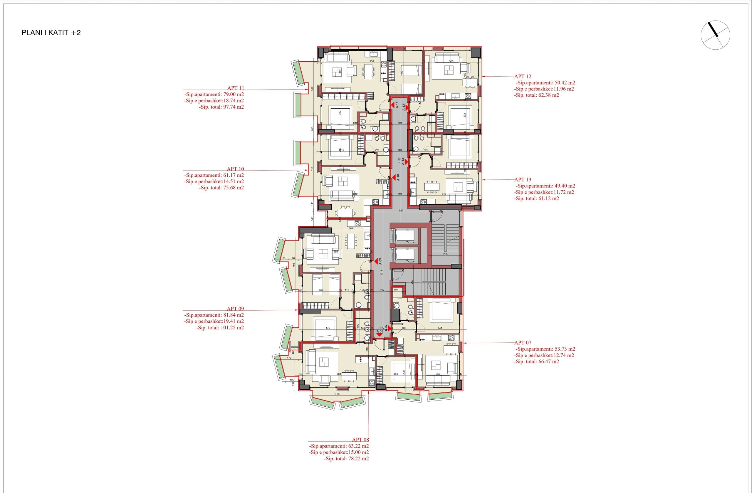 APARTAMENT 1+1 – PAMJE BALLORE DETI NE REZIDENCEN “THE LEAVES”, VLORE 3