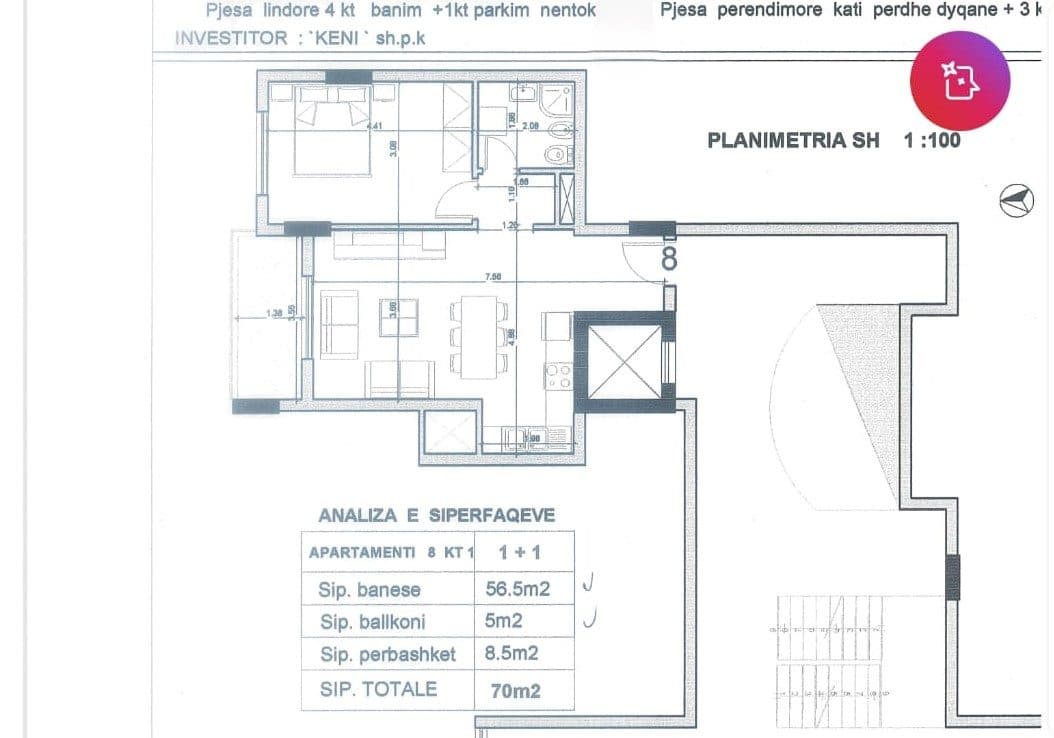 APARTAMENT 1+1 NE UJE TE FTOHTE, VLORE 2