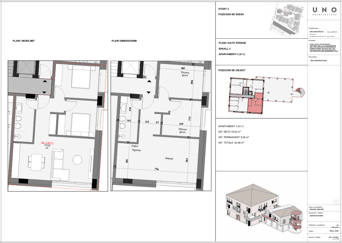 SHITET APARTAMENT 2+1 ME PAMJE DETI NË 6STORIES 2