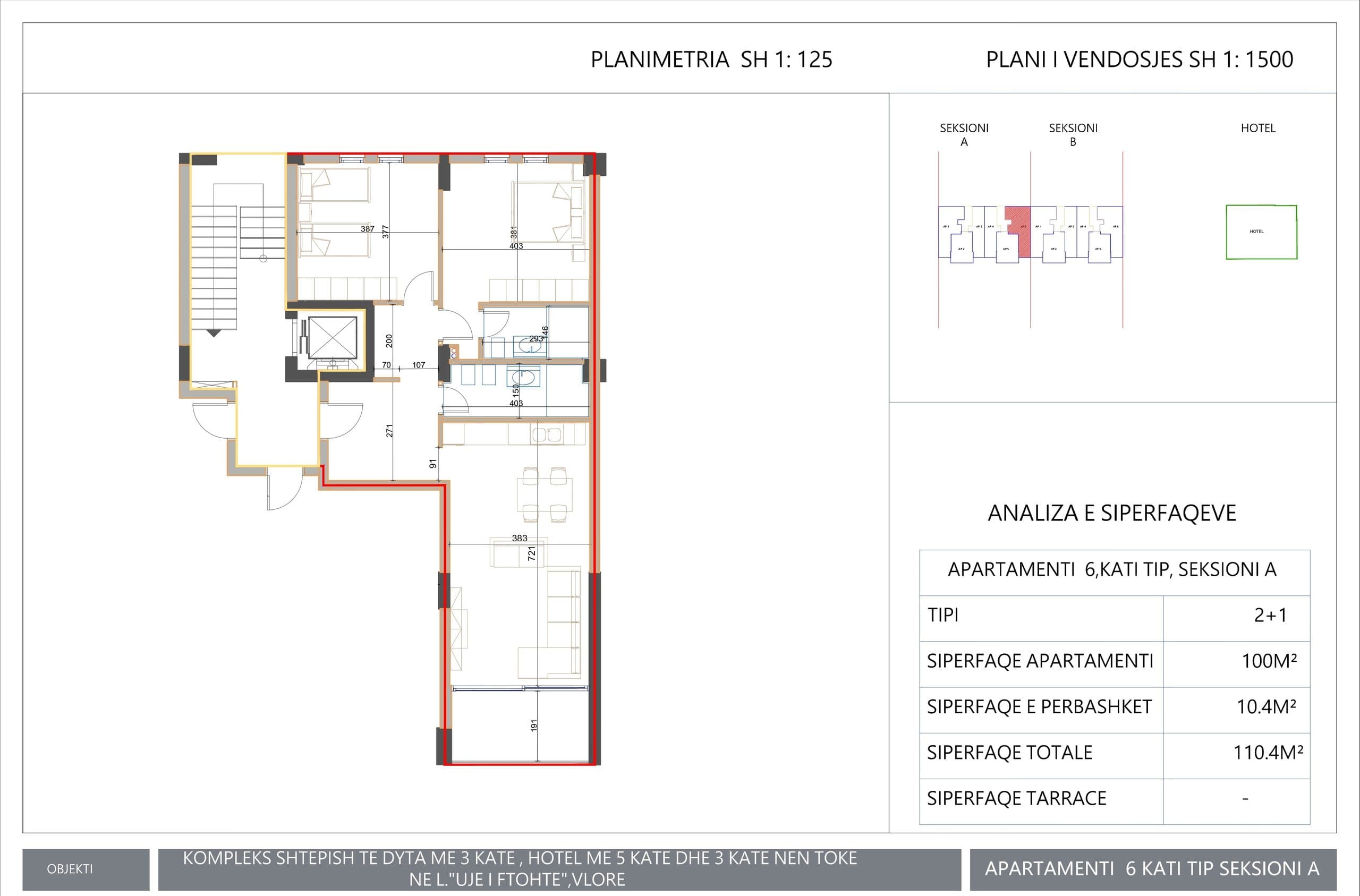 SHITET APARTAMENT 2+1+2 NE REZIDENCEN “SOL”, VLORE 2