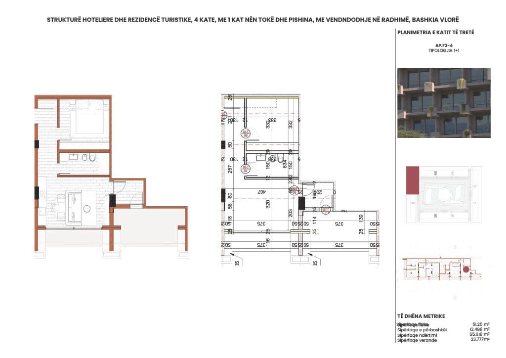 APARTAMENT 1+1 - RADHIMA RING RESIDENCE – KU JETA NGADALËSOHET DHE FILLON QETËSIA 2