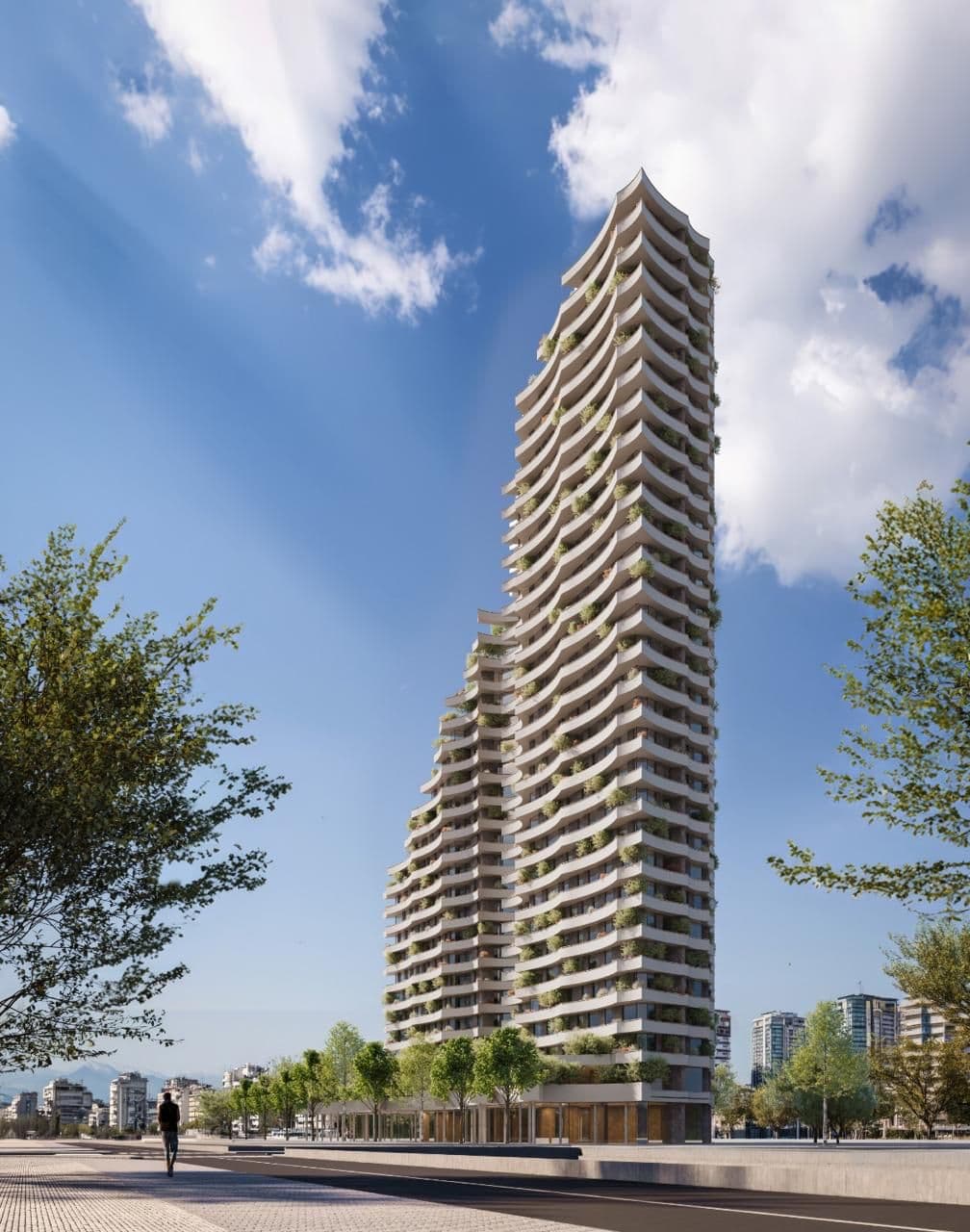 SHITET APARTAMENT 1+1 NE REZIDECEN EAGLE TIRANA
