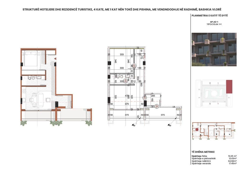APARTAMENT 1+1 - RADHIMA RING RESIDENCE – KU JETA NGADALËSOHET DHE FILLON QETËSIA 2