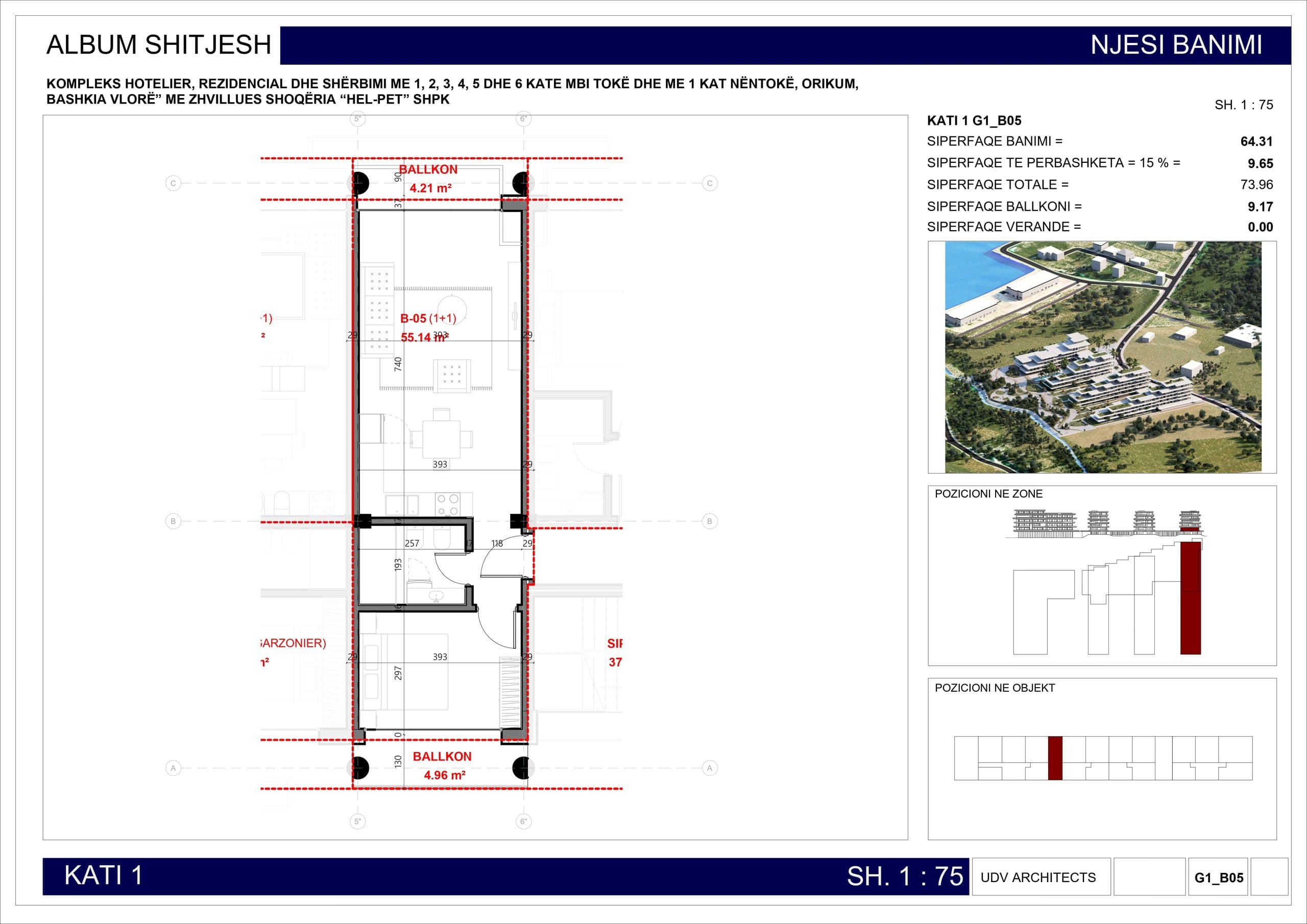 APARTAMENT 1+1 NE REZIDENCEN „THE VERDANT TERRACES”, ORIKUM 2