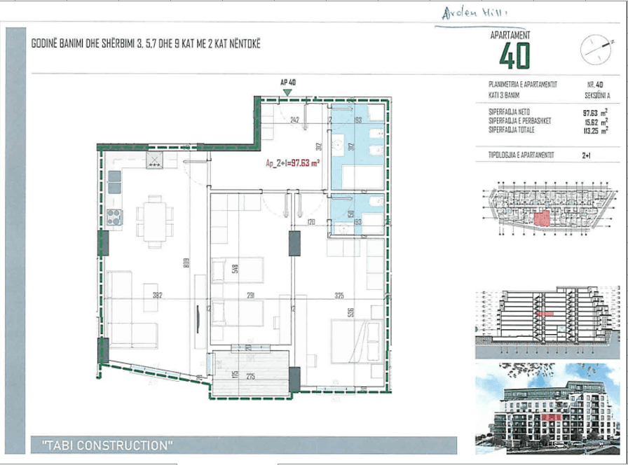APARTAMENT 2+1+2 NE ARDEN HILL RESIDENCE - PASKUQAN, TIRANE 2