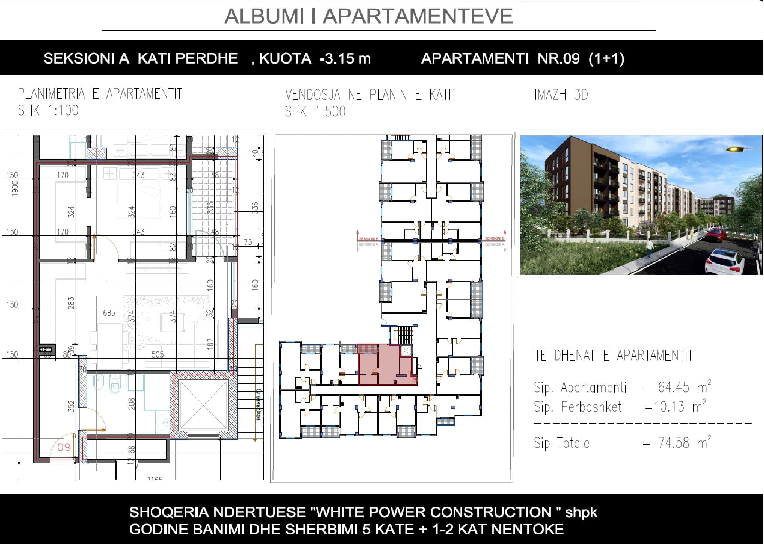 OKAZION! SHITET APARTAMENT 1+1 NE “FAMILY RESIDENCE”, PASKUQAN 2