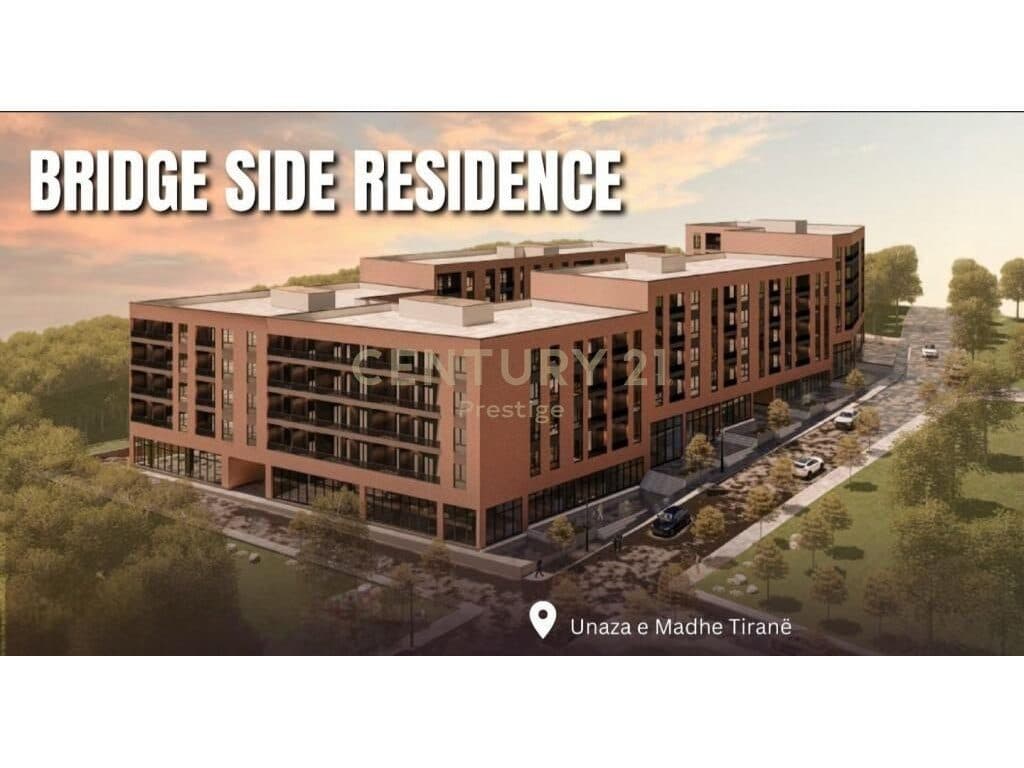 APARTAMENT 2+1+2 NE SHITJE "BRIDGE SIDE RESIDENCE", TIRANE!